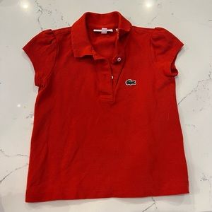 Lacoste girls size 3 polo.  EUC